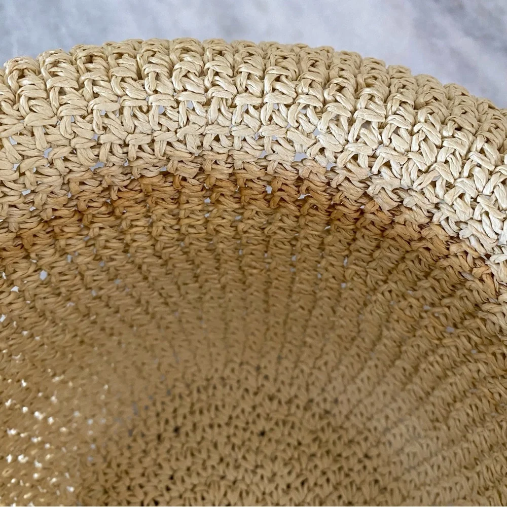 Cream Beige Straw Hat Gorgeous Summer Hat Sun Hat Beach Hat Neutral Color Hat